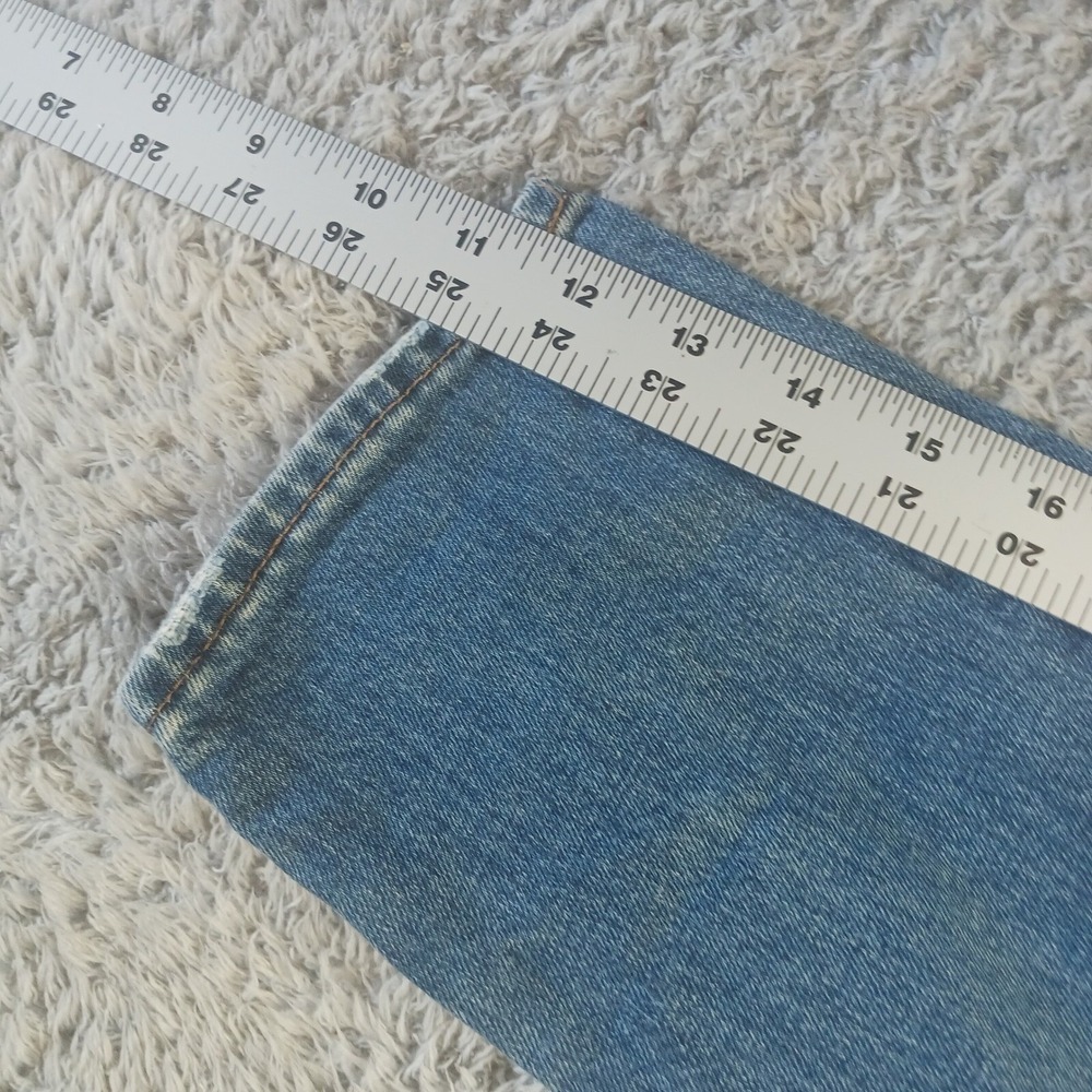 Madewell The High-Rise Slim Crop Boyjean Womens Size 25 Blue Denim Jeans - Picture 4 of 9